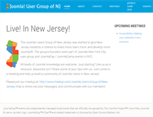 Tablet Screenshot of joomlausersnj.com